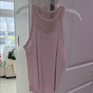 Lucky in Love Light Pink Mesh Tank Top